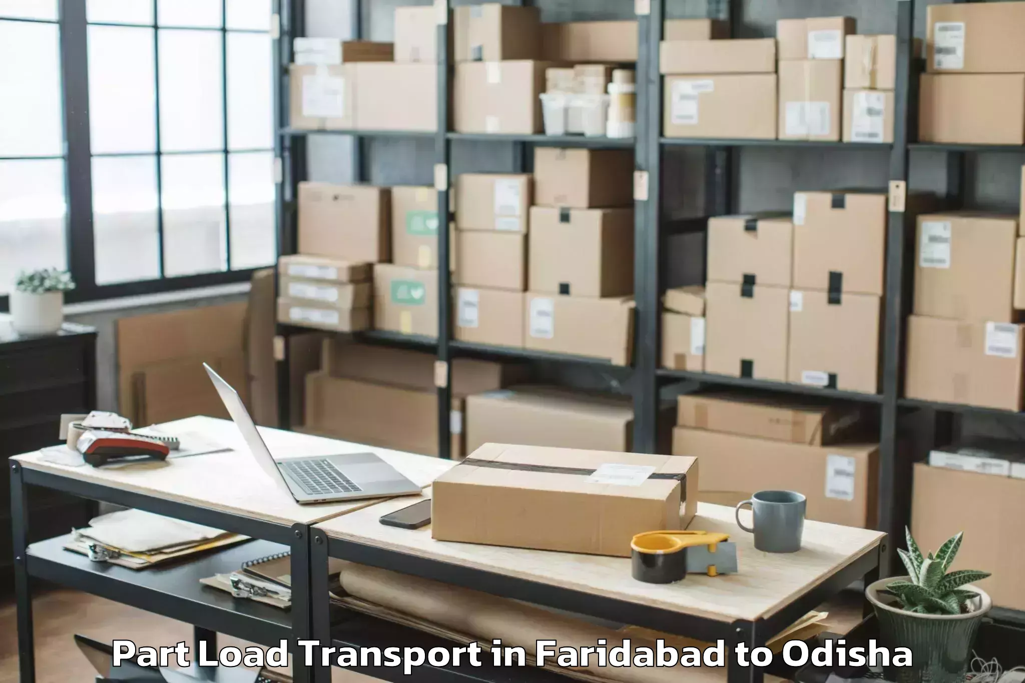 Reliable Faridabad to Jamda Part Load Transport